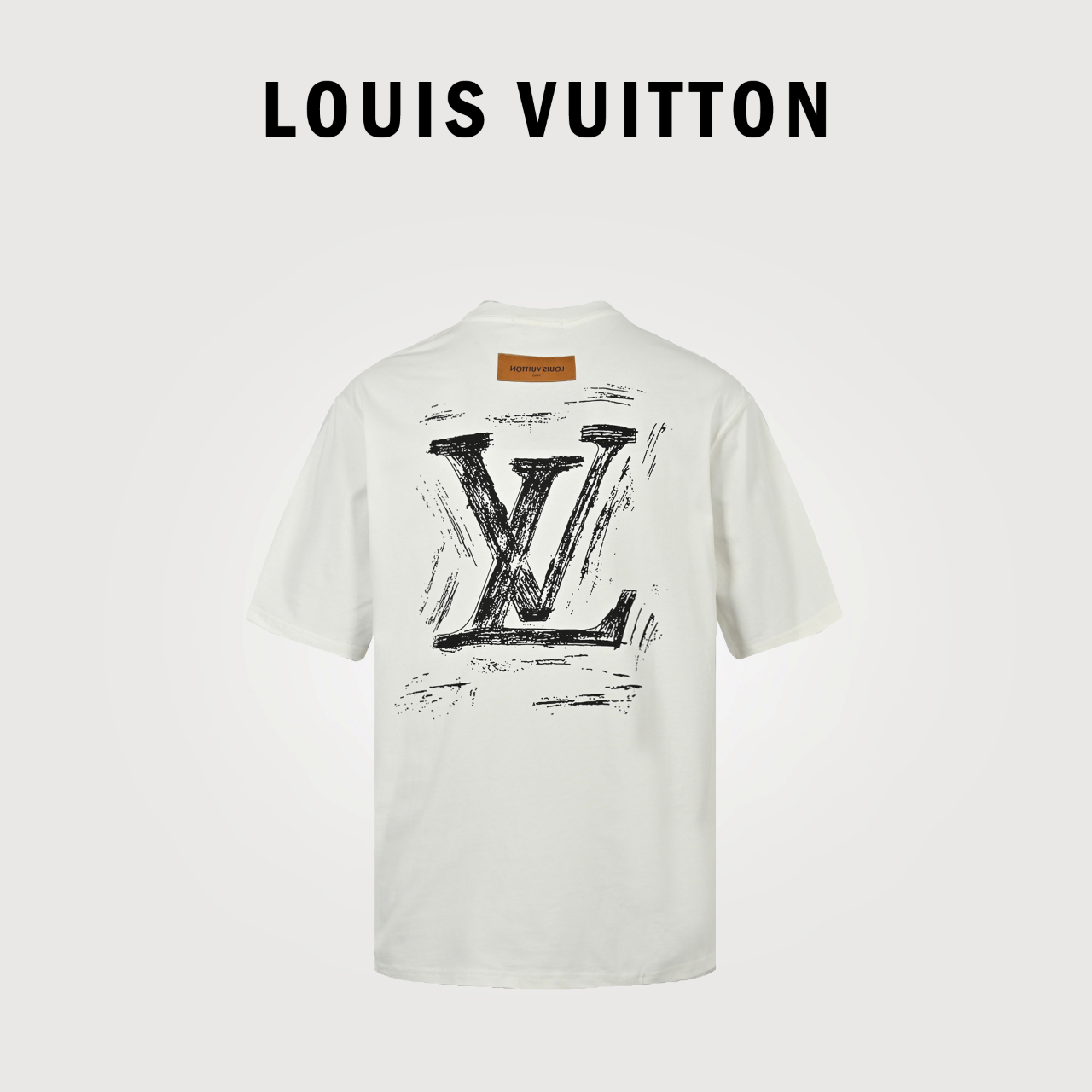 LouisVuitton/路易威登 24ss 涂鸦logo印花短袖T恤