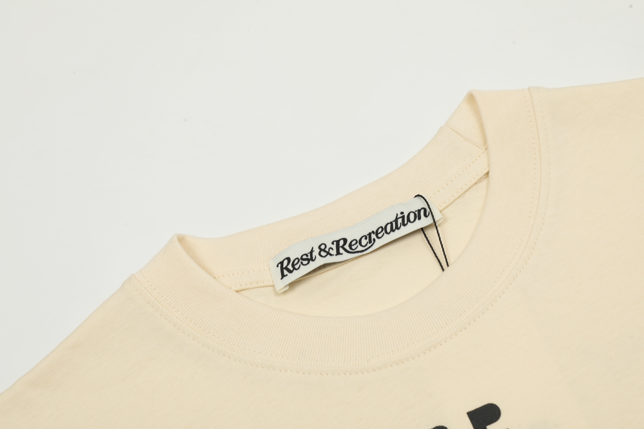 RE07rest&recreation2024ss春夏新款圆领短袖T恤️280G顶级版本原版购入一件顶别