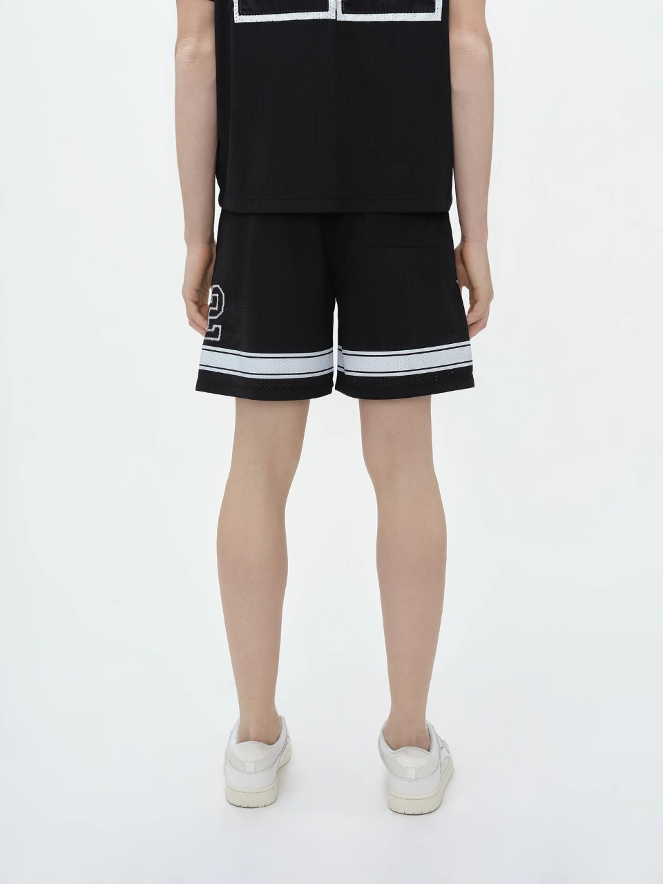 Amiri Net 22 Sports Shorts in Black, Fabric: 260g Web Cloth, Sizes S-XL - 图片 3