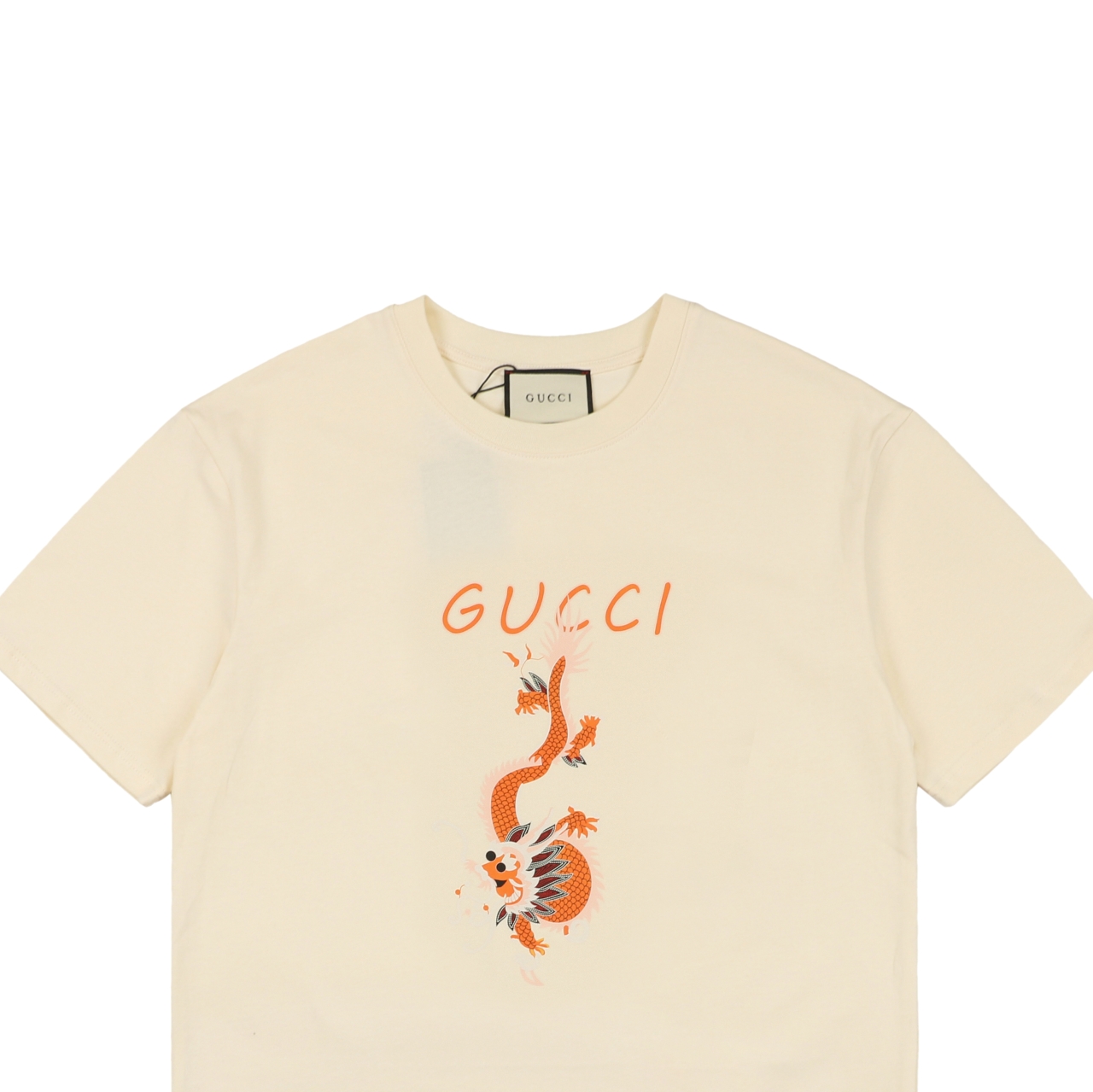 Gucci/古驰 24ss 涂鸦字母飞龙印花短袖