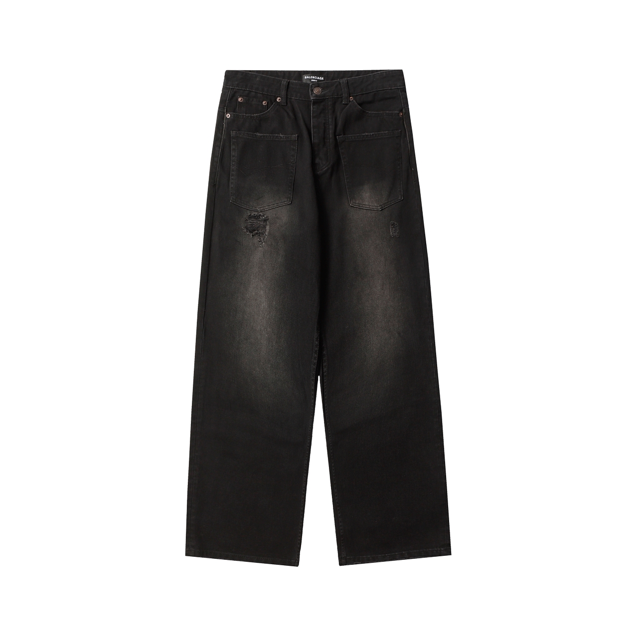 Balenciaga Vêtements Jeans Culottes & Pantalons Noir Unisexe Coton Collection printemps – été