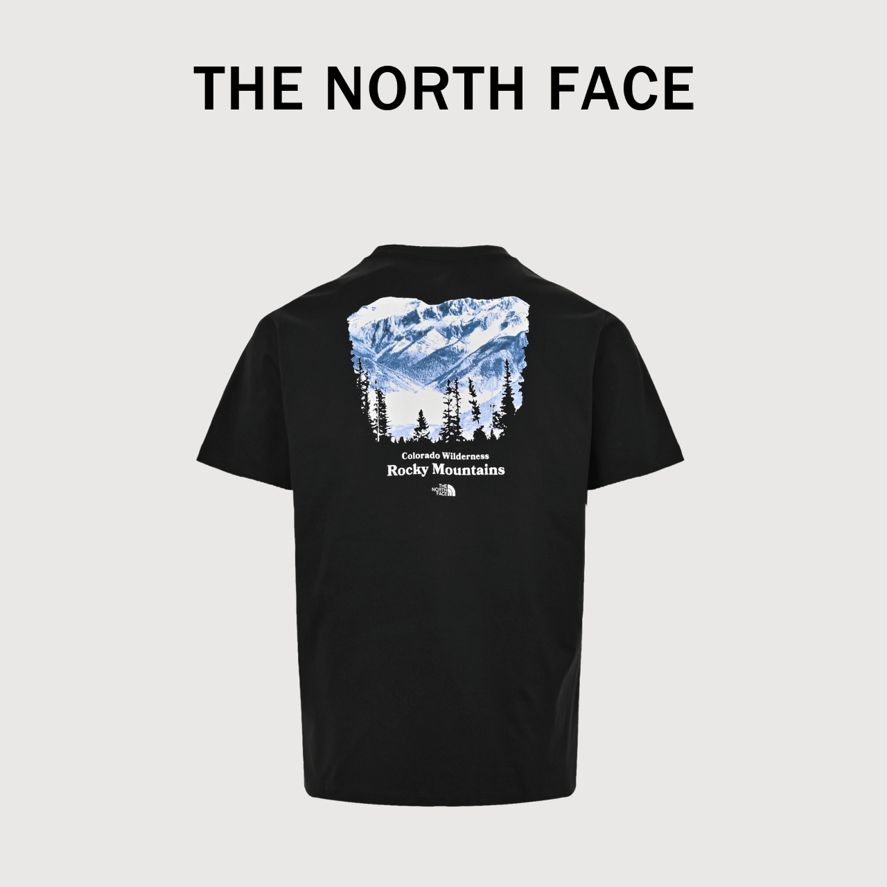 TheNorthface北面2024夏季款情雪山森林印花T恤