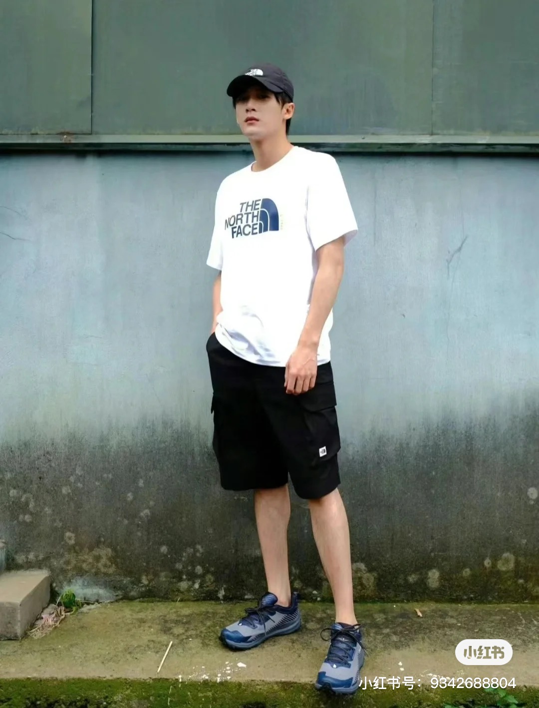 TheNorthface北面2024夏季新款LOGO印花T恤 上身效果#