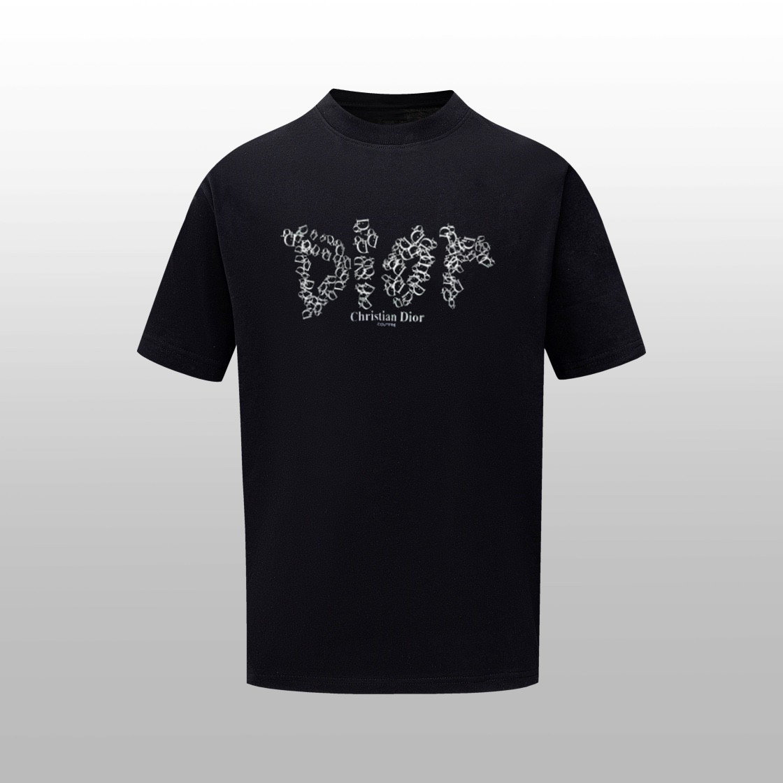 La camiseta de manga corta con cuello redondo y estampado clásico de primavera y verano de DIOR Dior 2024 está confecci…