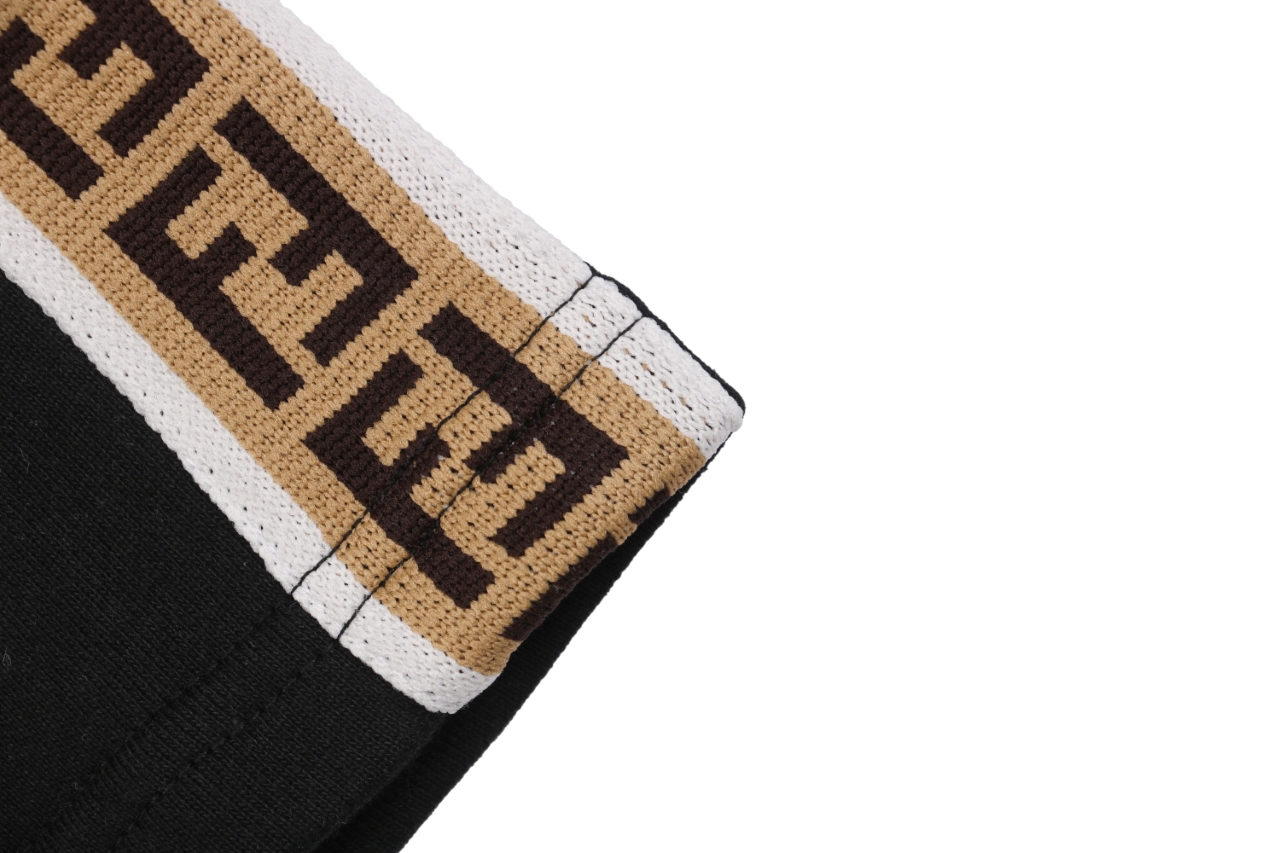 Fendi/芬迪 24ss 侧边FF提花织带短裤