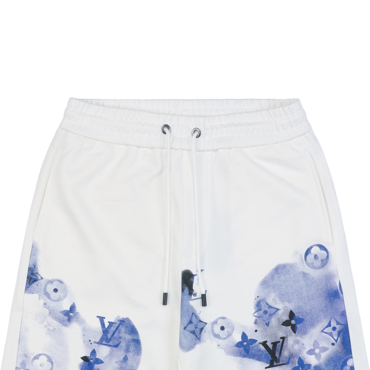 1v 24ss 渲染蓝老花字母印花短裤-Chinese UA Cheap High Quatity Brand Clothes Bags handbags Sneakers wholesale wholesaler seller from China Factory suppliers Fashion Clothing Shoes best Quality Beautiful Price 1v 24ss 渲染蓝老花字母印花短裤