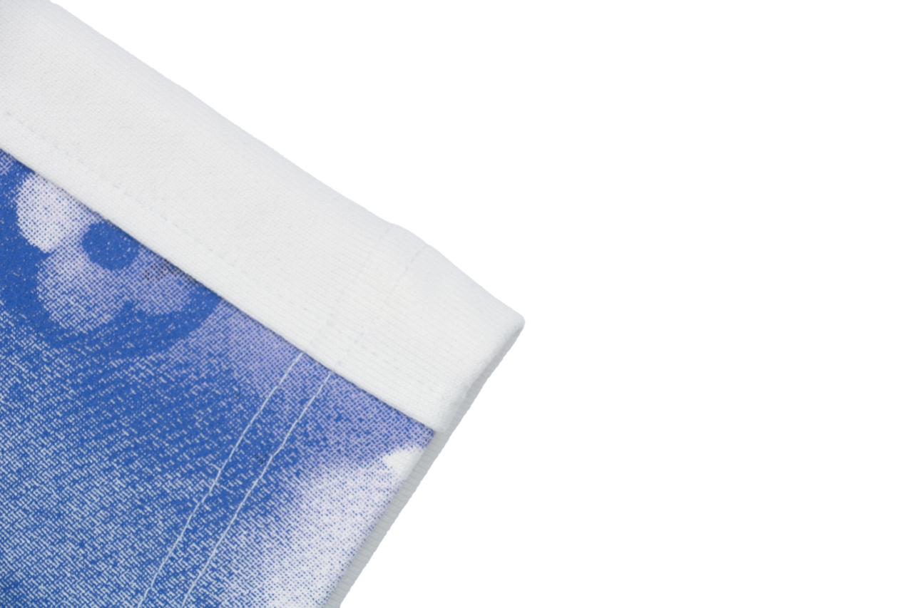 1v 24ss 渲染蓝老花字母印花短裤-Chinese UA Cheap High Quatity Brand Clothes Bags handbags Sneakers wholesale wholesaler seller from China Factory suppliers Fashion Clothing Shoes best Quality Beautiful Price 1v 24ss 渲染蓝老花字母印花短裤