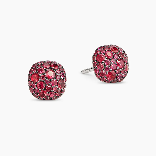 NO:110080,New. David Yurman 8mm red diamond earrings, fine jewelry19860909上新.David Yurman8mm红钻耳钉,饰品精品,Jewelry