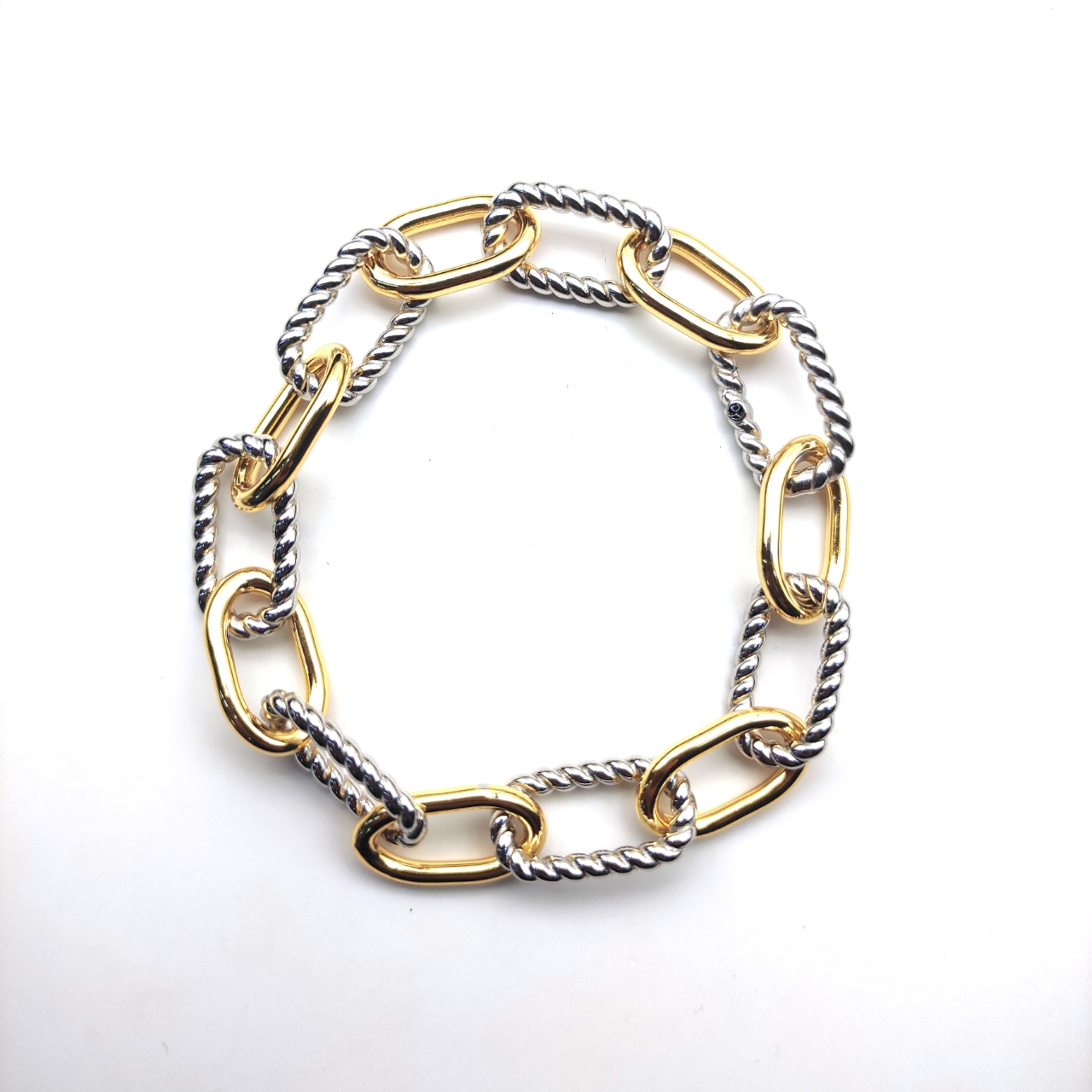 NO:110815,David Yurman Madison chain polycycle color separation bracelet size 21cm number DYSL-007, jewelry quality, saint laurent, bracelet19860909David Yurman 麦迪逊链式多环分色手链 尺寸21cm 编号DYSL-007,饰品精品,saint laurent,bracelet,Jewelry