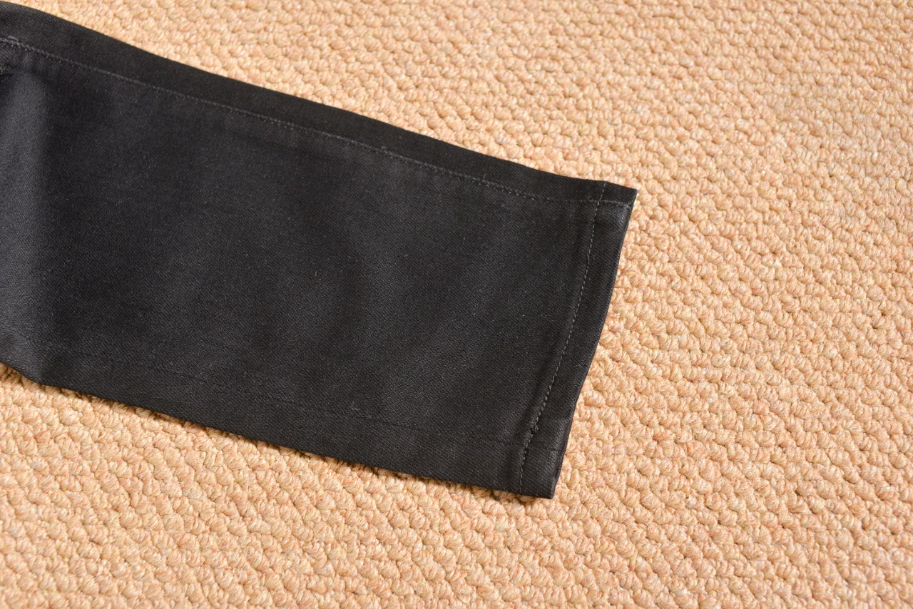 AT506 #Fendy FENDI Network High-End Crack-Hole Jeans with Imported Turkish Cotton - 图片 8