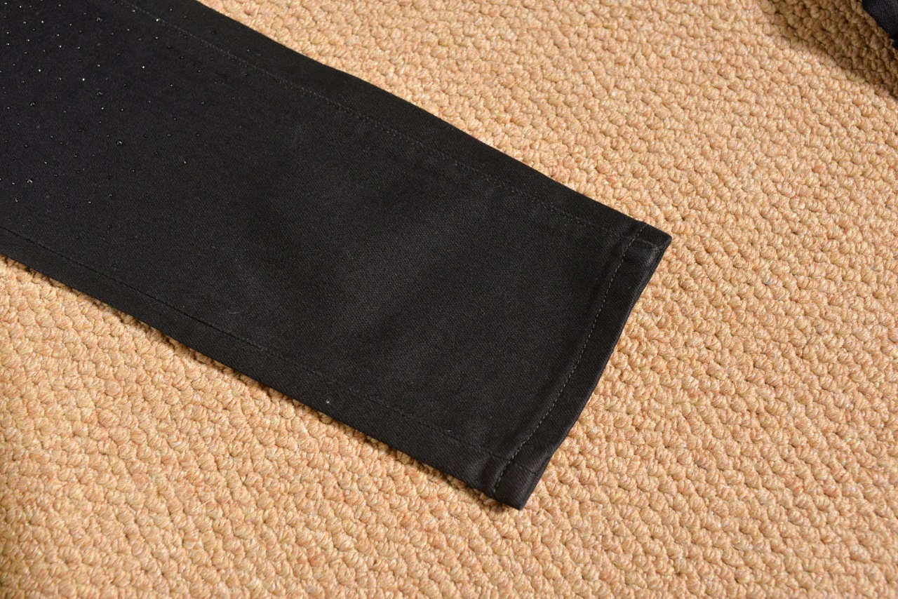 2024 Latest YSL St. Roland Hot-Drilled Craft Jeans: Comfortable, Elastic, Imported Fabric - 图片 8