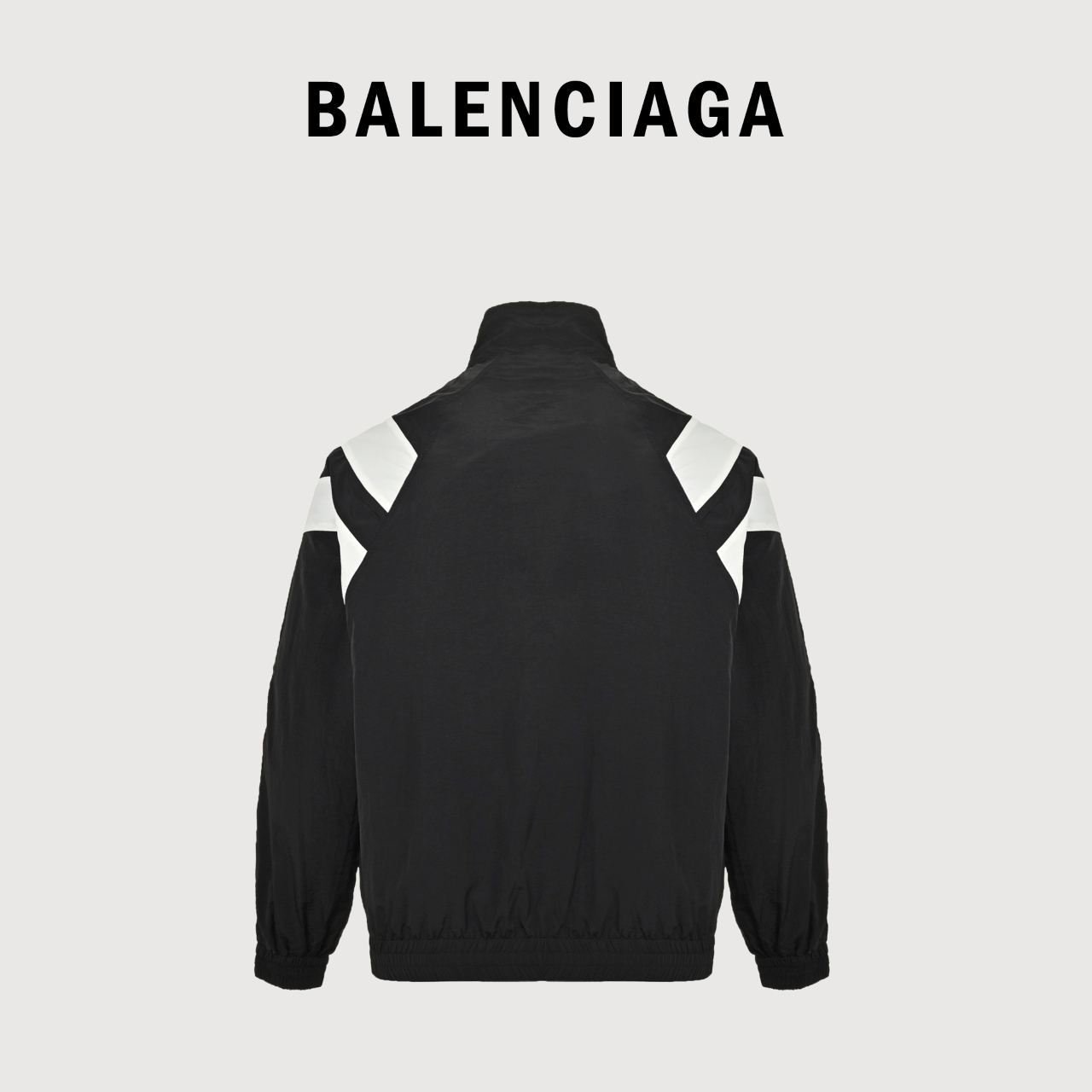 Balenciaga/巴黎世家 22Fw 拼接立领夹克外套刺绣