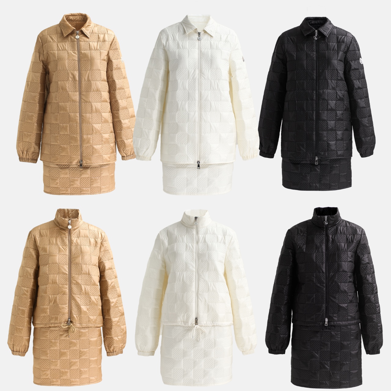 Moncler’s Autumn Chess Club Suit in Champagne, Black, and White – 24 PF - 图片 5