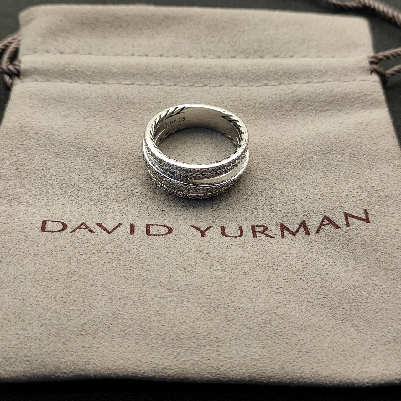 David Yurman Silver Drill Rings Collection: Sizes 6-9, Style No. DYJZ-083 - 图片 2