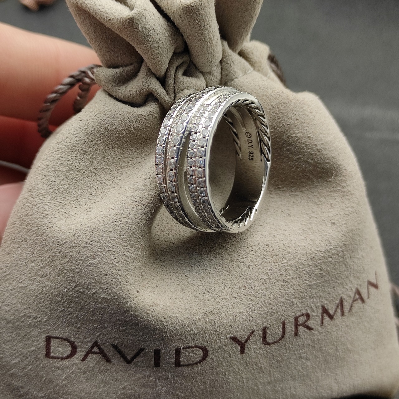 David Yurman Silver Drill Rings Collection: Sizes 6-9, Style No. DYJZ-083 - 图片 5