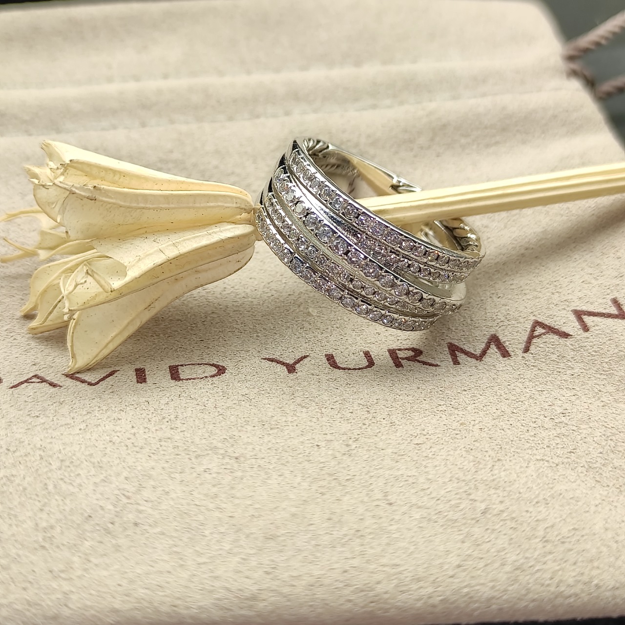 David Yurman Silver Drill Rings Collection: Sizes 6-9, Style No. DYJZ-083 - 图片 8