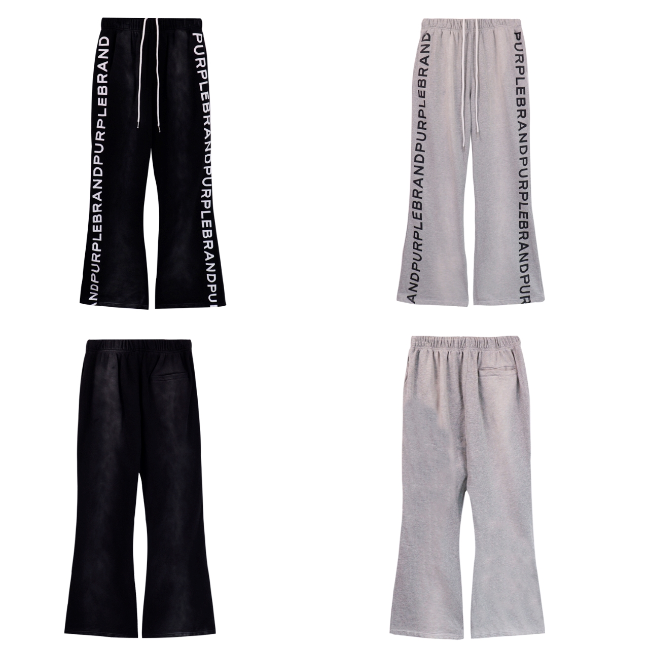 Purple Brand Loose Rope Waist Fur Fabric in Black Almond, Sizes S-XL (Section BR 8190) - 图片 3