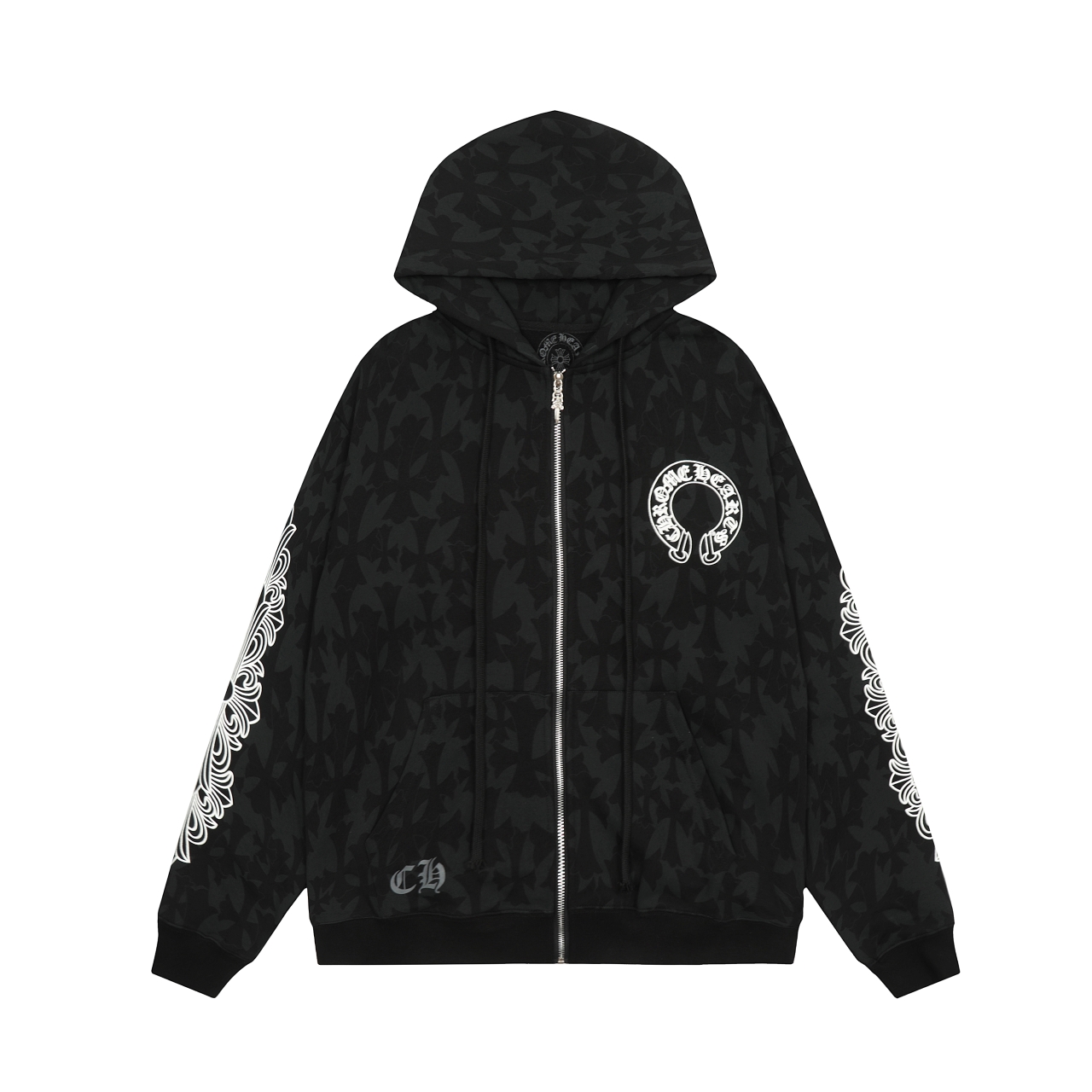 Chrome Hearts Store
 Clothing Cardigans Sweatshirts Black Unisex Fall/Winter Collection Fashion