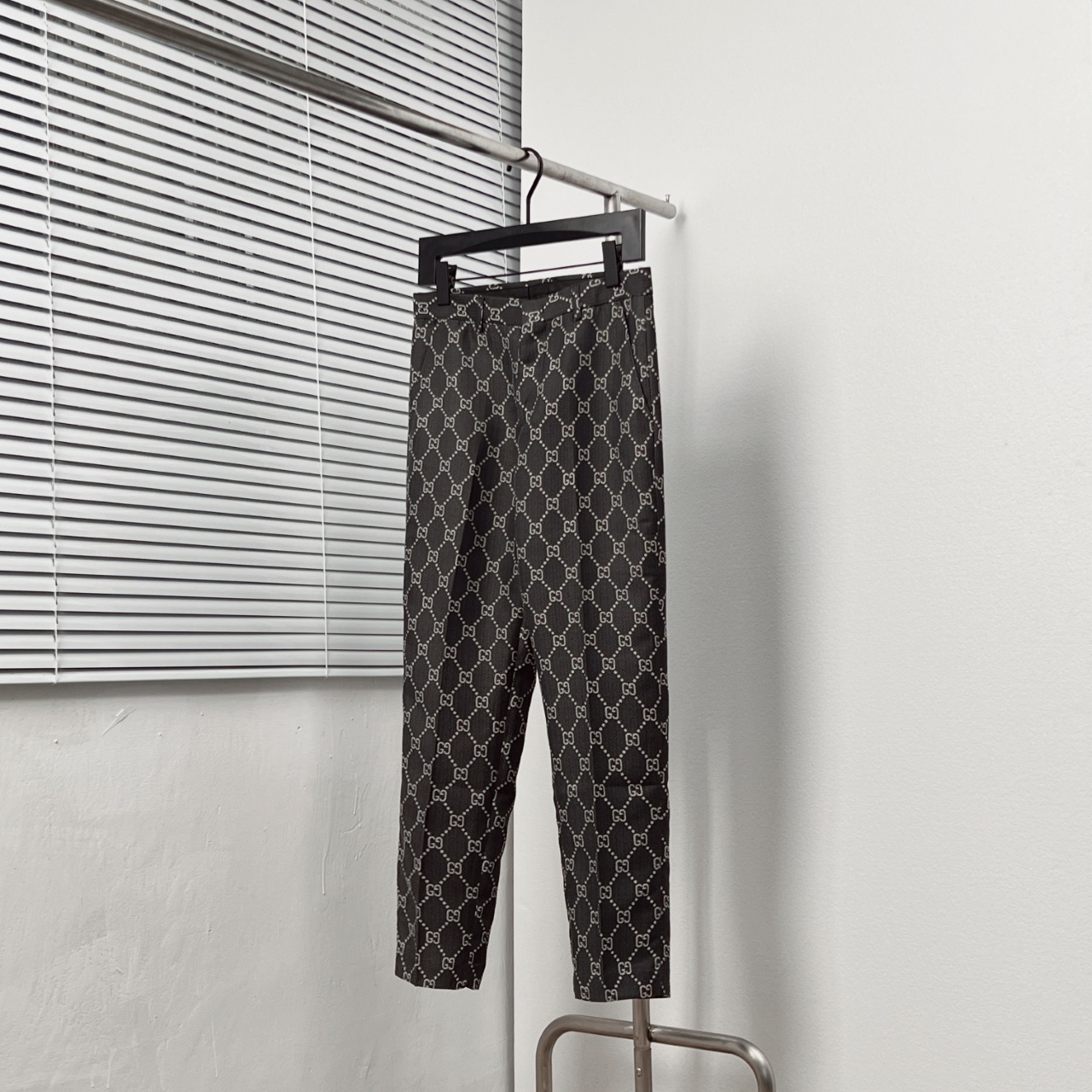 GUCC*/Gucci pantalones de vestir de sarga de algodón con jacquard de logotipo de diamante GG. Tallas: 30.31.32.33.34.36…