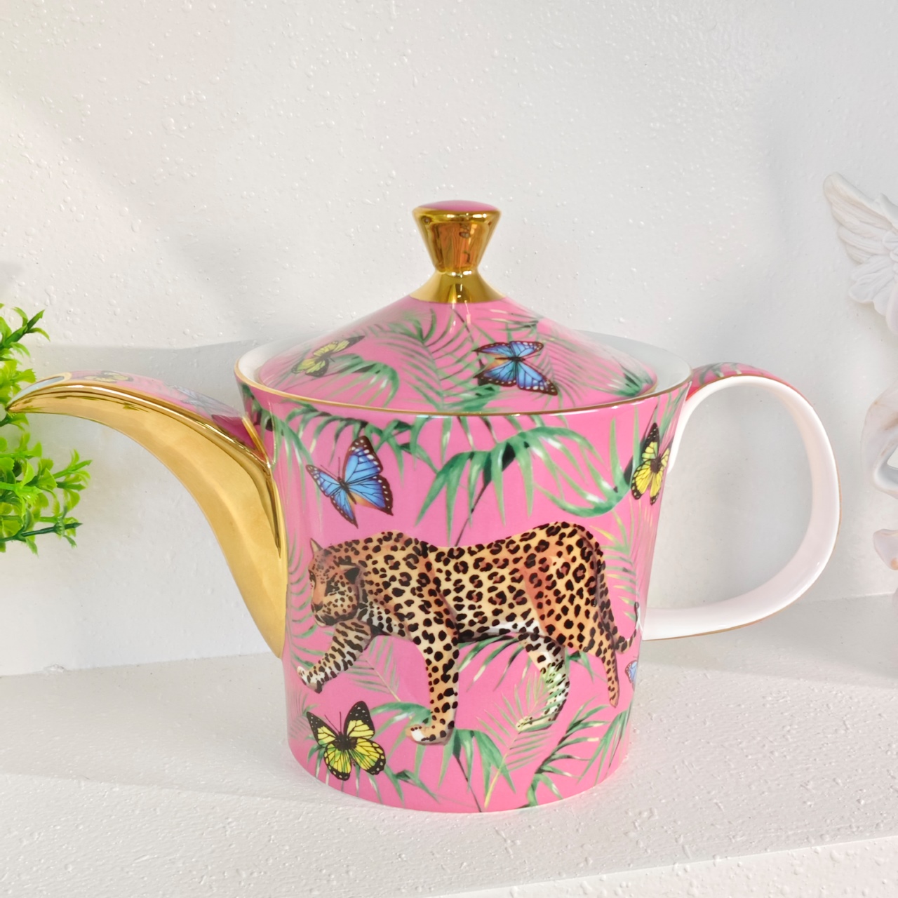 European Court-Style Afternoon Tea and Coffee Set: 1 Pot, 4 Cups, and 4  - Comprehensive 8