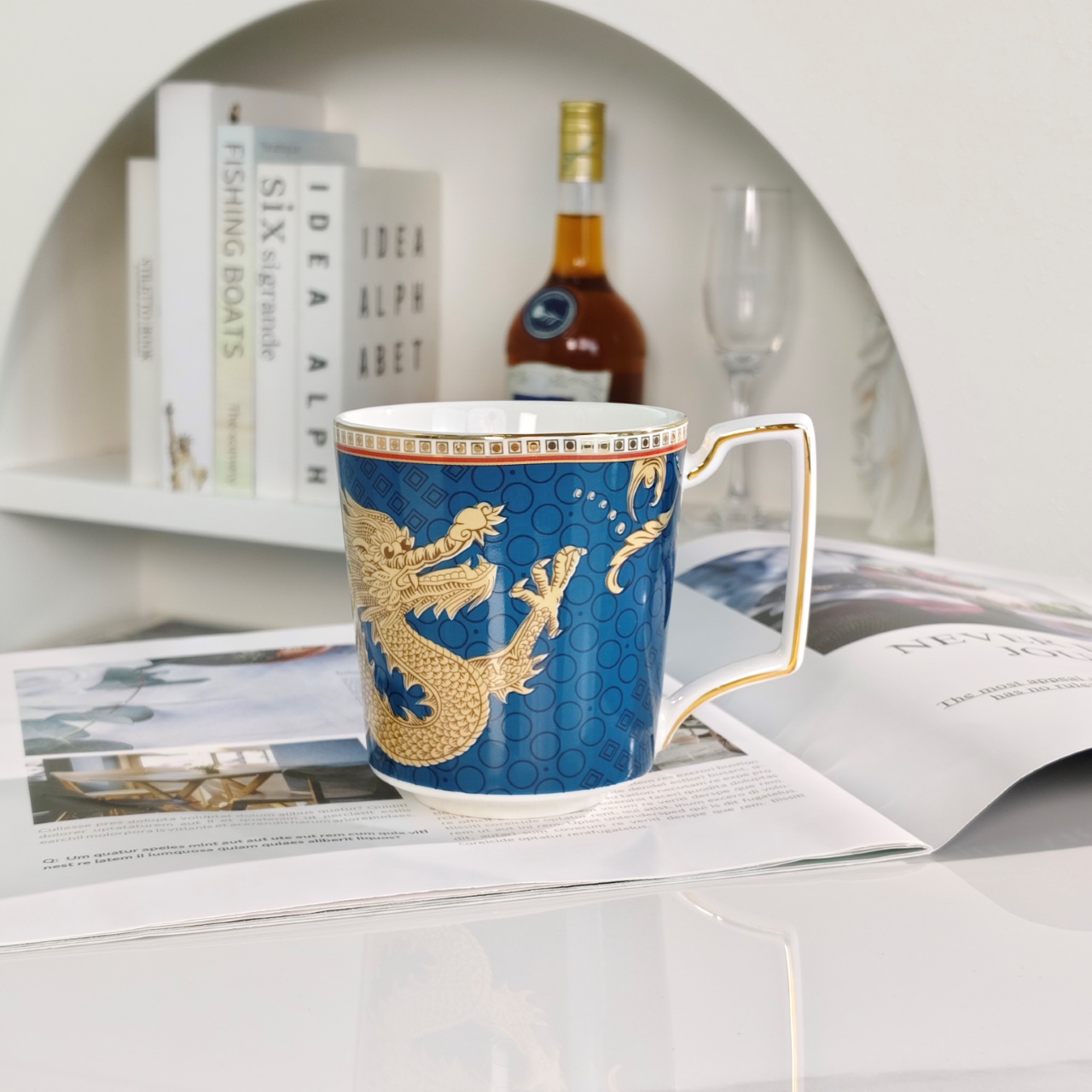**WEDGWOOD Oriental Legend Mug Pair** - Comprehensive 6
