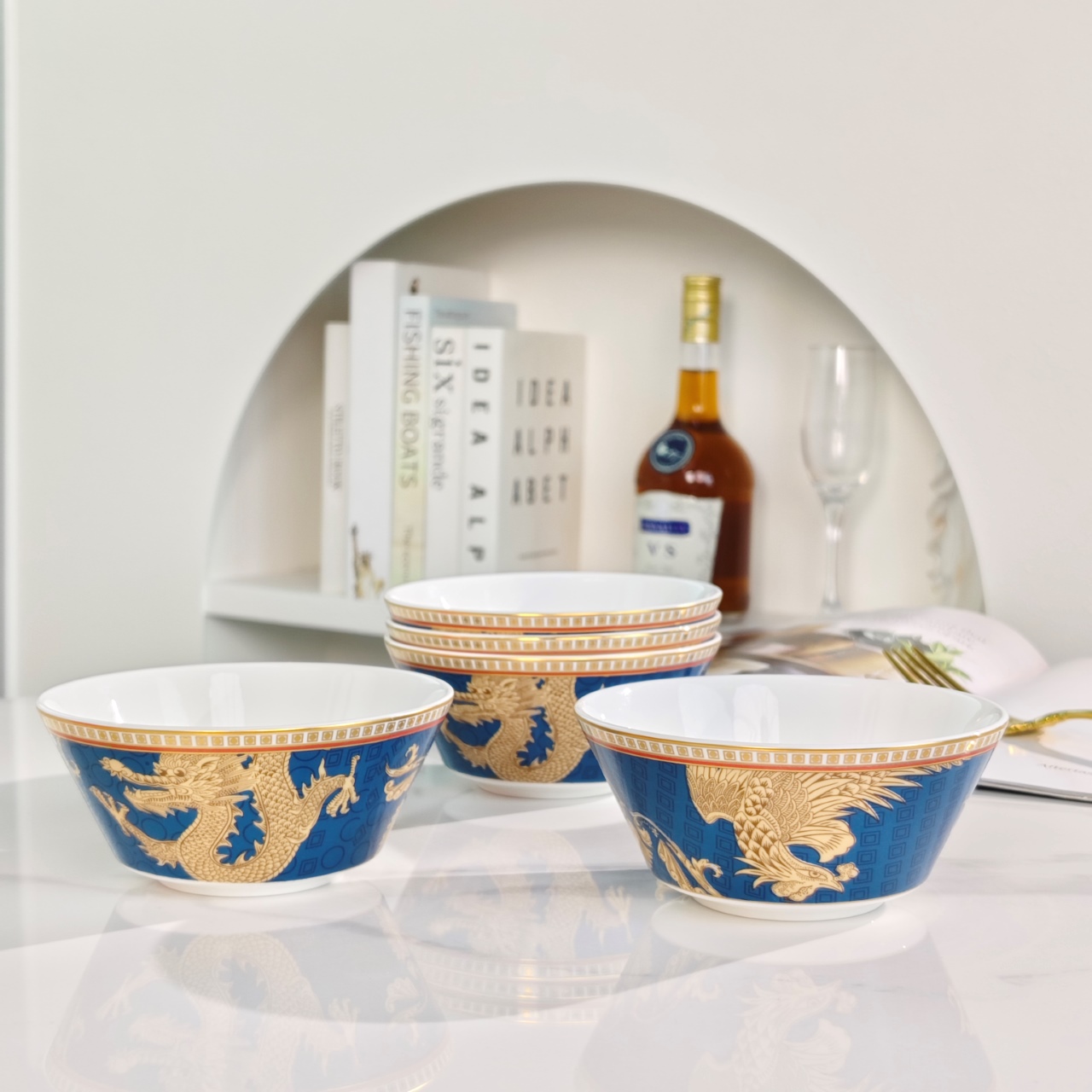 Wedgwood Oriental Legend – Set of 5 Bowls - Comprehensive 4