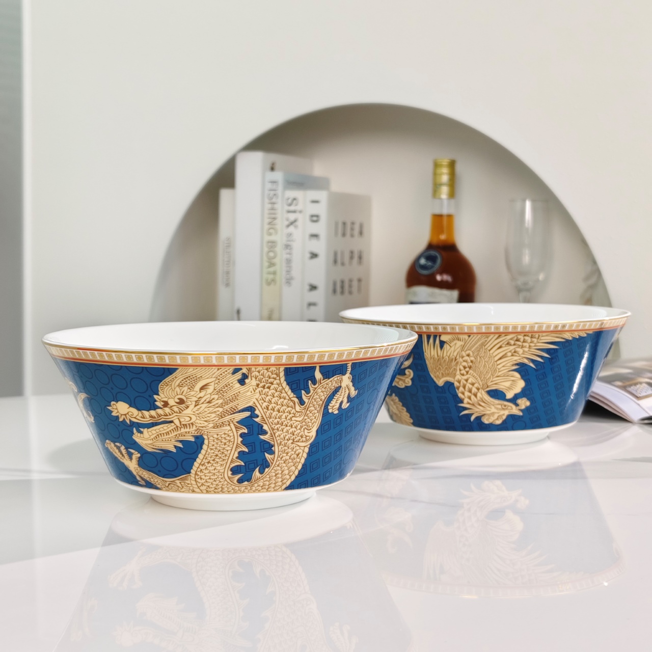 WEDGWOOD Oriental Legend Double-Sided Bowl - Comprehensive 4