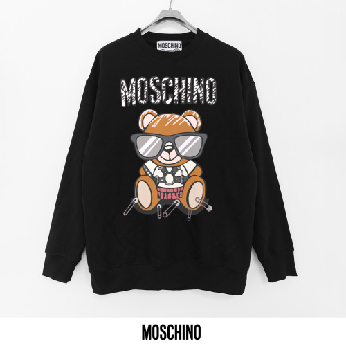 Moschino Graphic Print Crewneck Sweatshirt with Teddy Bear Motif - Unisex 1 Moschino Graphic Print Crewneck Sweatshirt with Teddy Bear Motif - Unisex