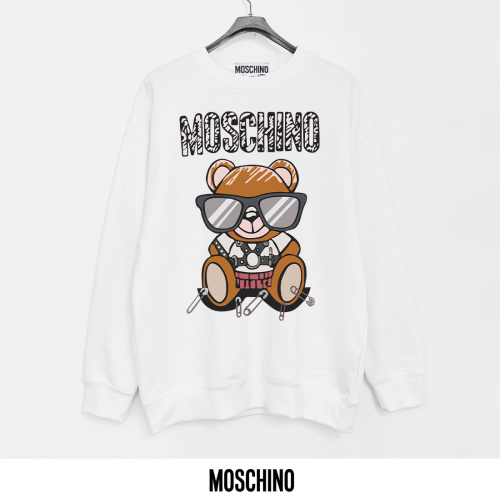 Moschino Printed Cotton Terry Crewneck Sweatshirt with Teddy Bear Graphic 9 Moschino Printed Cotton Terry Crewneck Sweatshirt with Teddy Bear Graphic