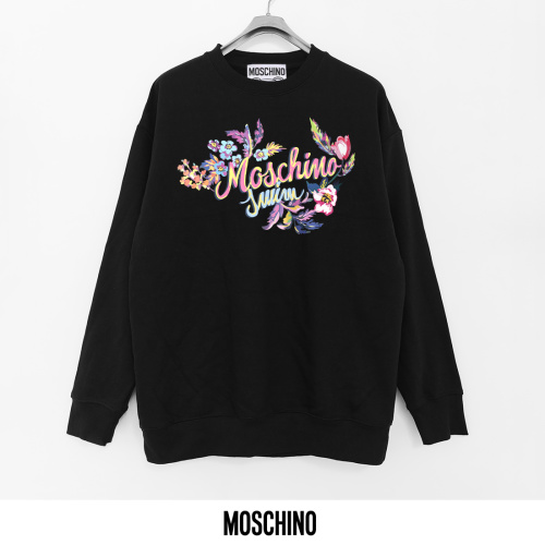 Moschino Women's Floral Print Crew Neck Sweatshirt, Casual Pullover Top 3 Moschino Women's Floral Print Crew Neck Sweatshirt, Casual Pullover Top