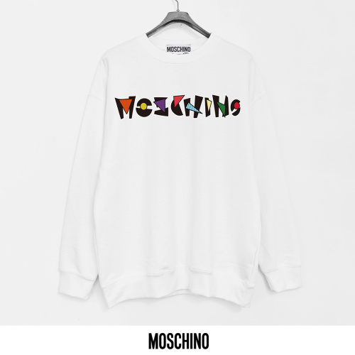 Moschino Printed Cotton Terry Crewneck Sweatshirt, Soft and Breathable 1 Moschino Printed Cotton Terry Crewneck Sweatshirt, Soft and Breathable