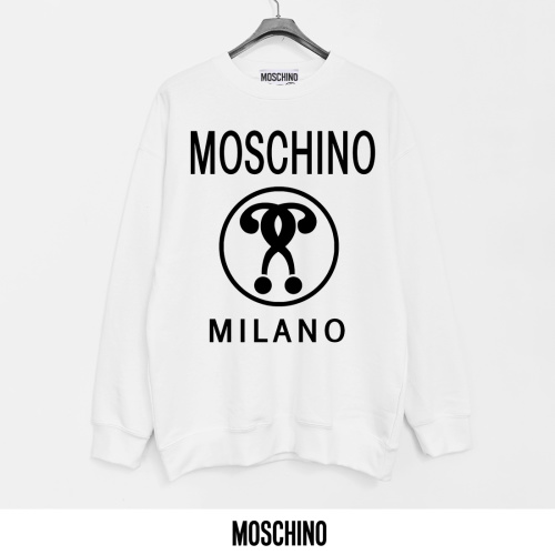 Moschino Printed Cotton Terry Crewneck Sweatshirt, Soft & Breathable 1 Moschino Printed Cotton Terry Crewneck Sweatshirt, Soft & Breathable