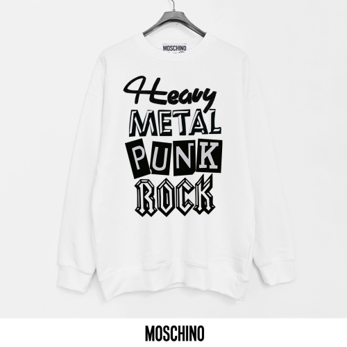 Moschino Printed Fleece Sweatshirt - Heavy Metal Punk Rock Graphic 47 Moschino Printed Fleece Sweatshirt - Heavy Metal Punk Rock Graphic