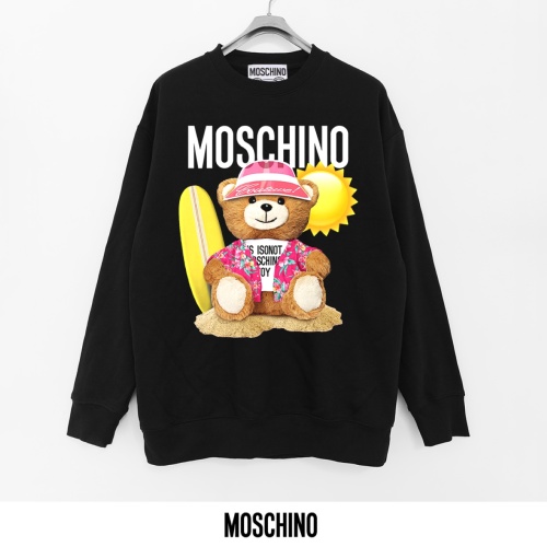 Moschino Bear Print Cotton Terry Crewneck Sweatshirt - Soft & Breathable 1 Moschino Bear Print Cotton Terry Crewneck Sweatshirt - Soft & Breathable