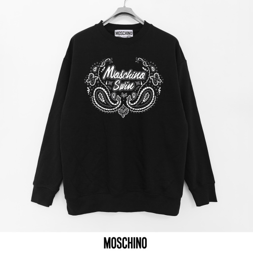 Moschino Printed Crewneck Sweatshirt - Soft Cotton Blend, Comfortable Fit 1 Moschino Printed Crewneck Sweatshirt - Soft Cotton Blend, Comfortable Fit