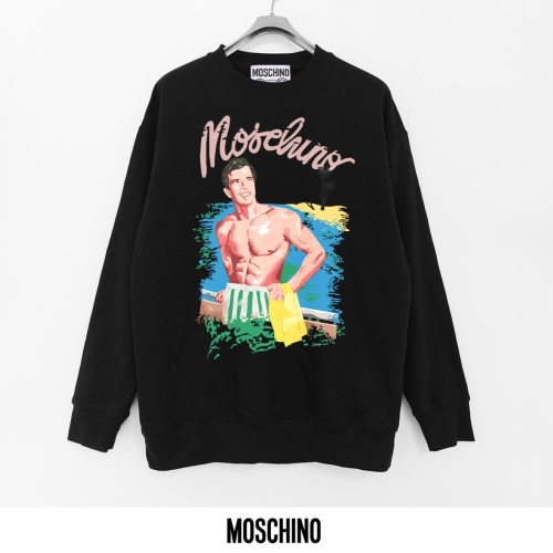 Moschino Printed Terry Cotton Sweatshirt - Breathable, Soft, Durable 1 Moschino Printed Terry Cotton Sweatshirt - Breathable, Soft, Durable