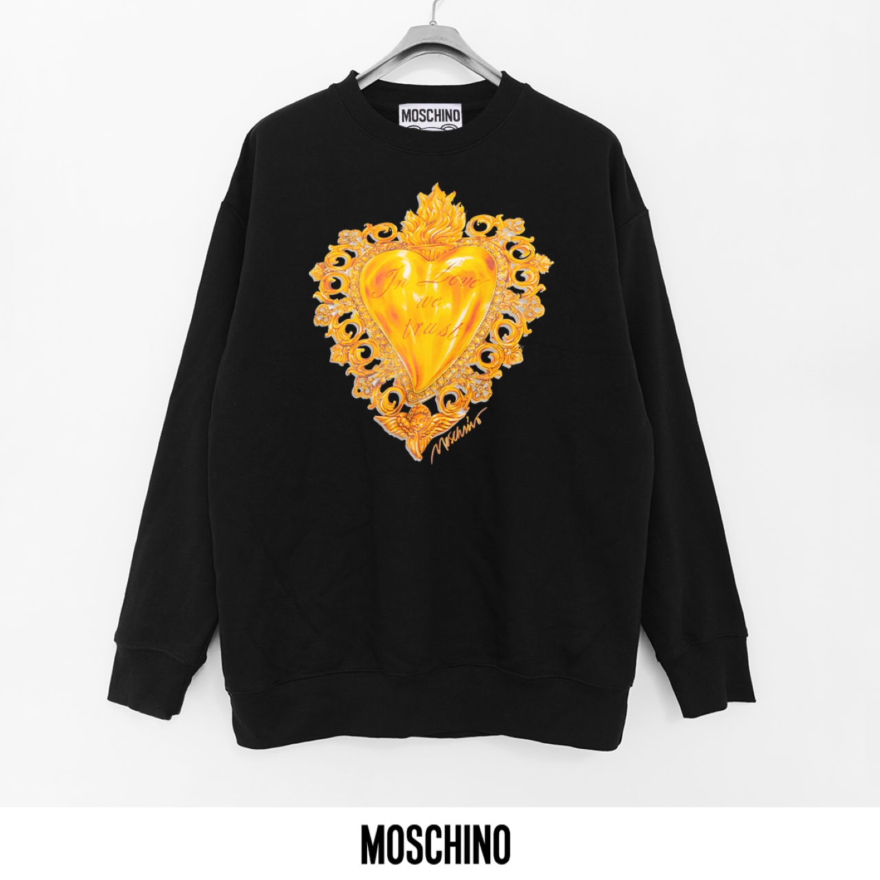 Moschino Printed Cotton Sweatshirt - Comfortable and Stylish for Everyday Wear