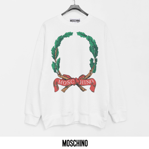 Moschino Printed Crewneck Sweatshirt - Soft Cotton Blend, Comfortable Fit 3 Moschino Printed Crewneck Sweatshirt - Soft Cotton Blend, Comfortable Fit