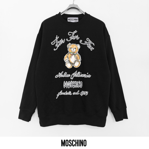 Moschino Printed Cotton Terry Crewneck Sweatshirt | Soft, Breathable, Durable 1 Moschino Printed Cotton Terry Crewneck Sweatshirt | Soft, Breathable, Durable