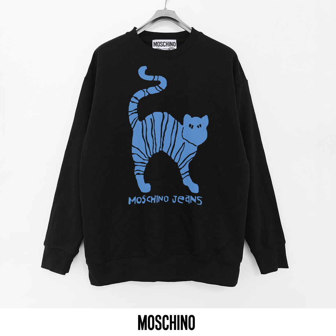Moschino Printed Crewneck Sweatshirt - Lightweight Cotton Blend, Soft & Breathable