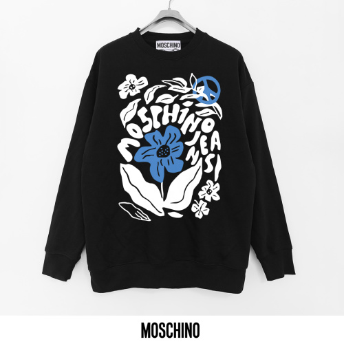 Moschino Printed Cotton Terry Crewneck Sweatshirt, Lightweight & Comfortable 1 Moschino Printed Cotton Terry Crewneck Sweatshirt, Lightweight & Comfortable