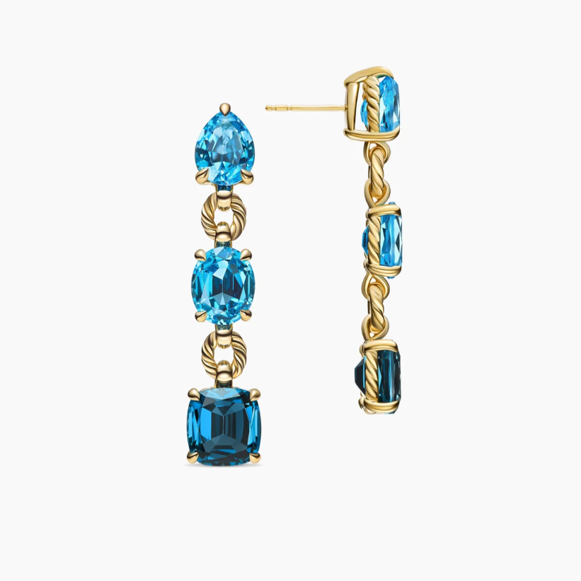 NO:107919,David Yurman, Mabella earrings, blue diamonds, jewelry boutiques, earrings19860909V金材质David Yurman 玛贝拉耳环 蓝钻,,饰品精品,earrings,Jewelry