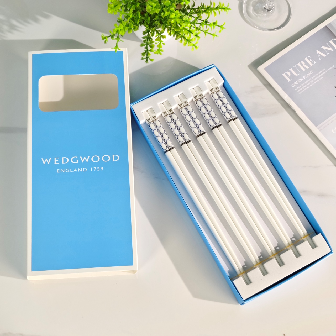 **WEDGWOOD Bone China Chopsticks** - Comprehensive 3