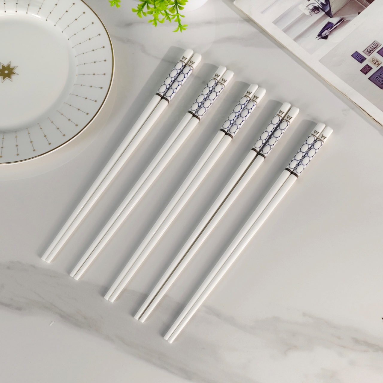 **WEDGWOOD Bone China Chopsticks** - Comprehensive 5