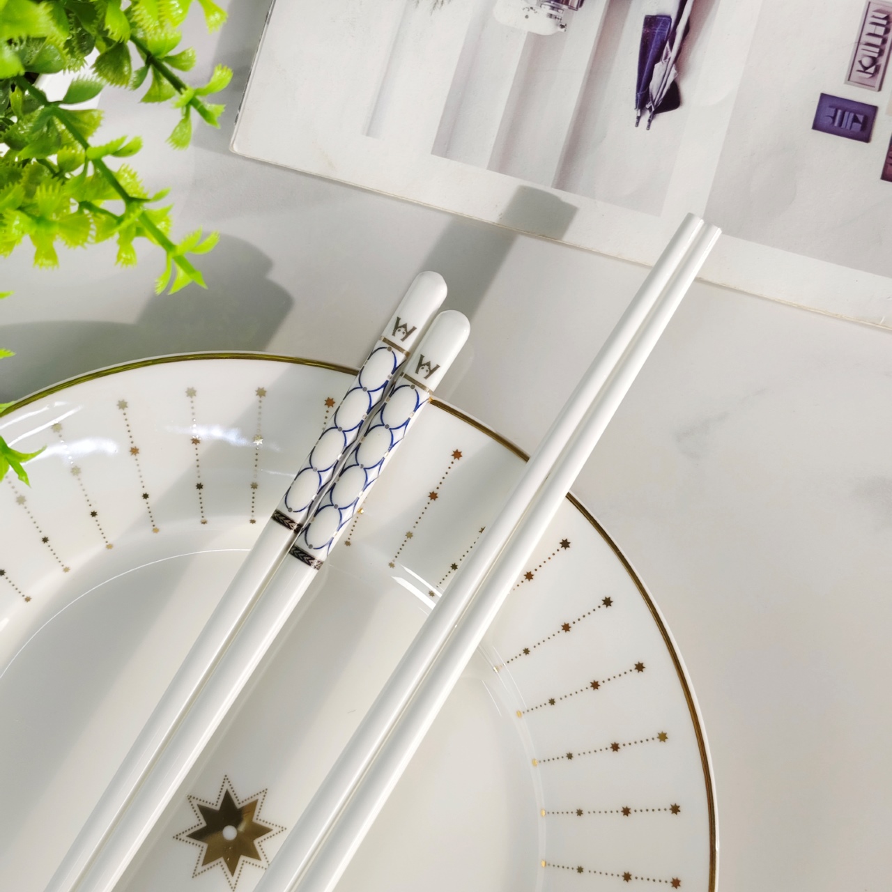 **WEDGWOOD Bone China Chopsticks** - Comprehensive 8