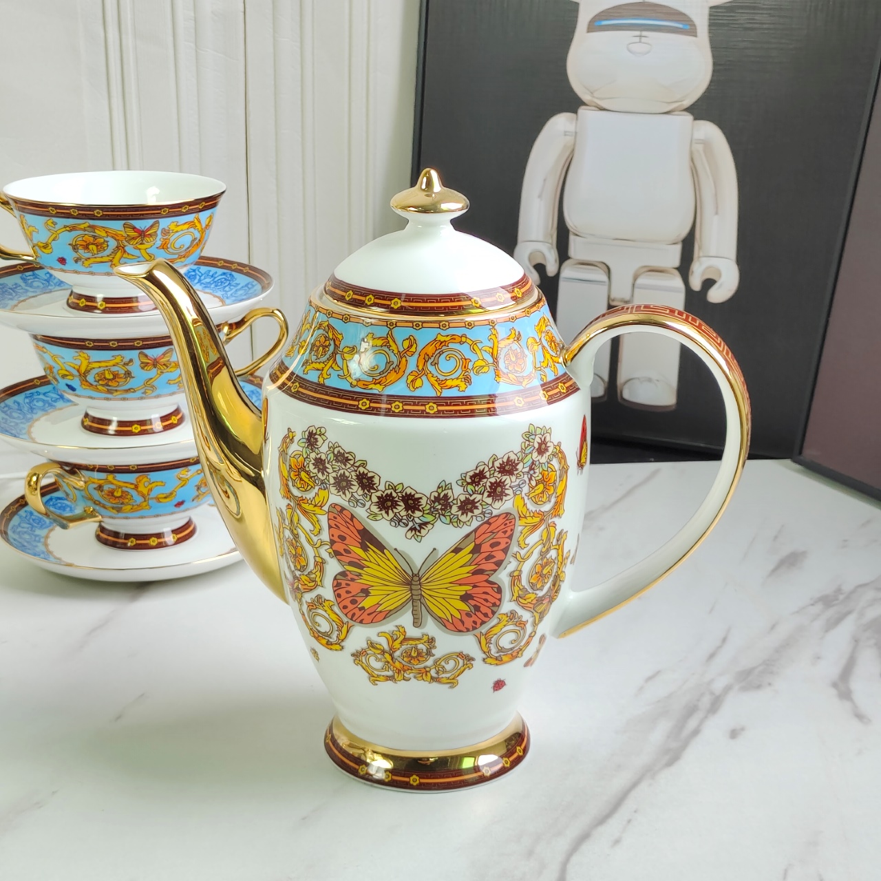 Versace Butterfly Collection [15 pieces] Coffee Set - Comprehensive 5