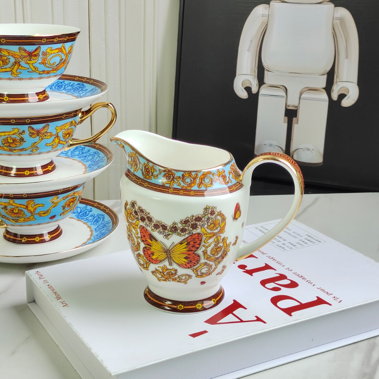 Versace Butterfly Collection [15 pieces] Coffee Set - Comprehensive 7