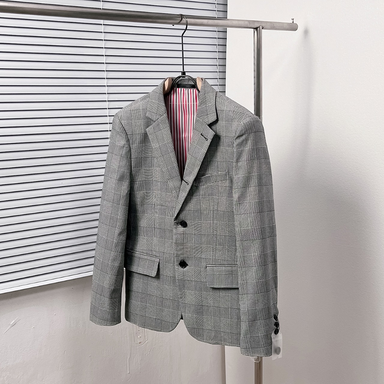 Thom Brown*/Tom Brown traje de negocios clásico de cuadros de gama completa, tallas: 48, 50, 52, 54, 56, 58