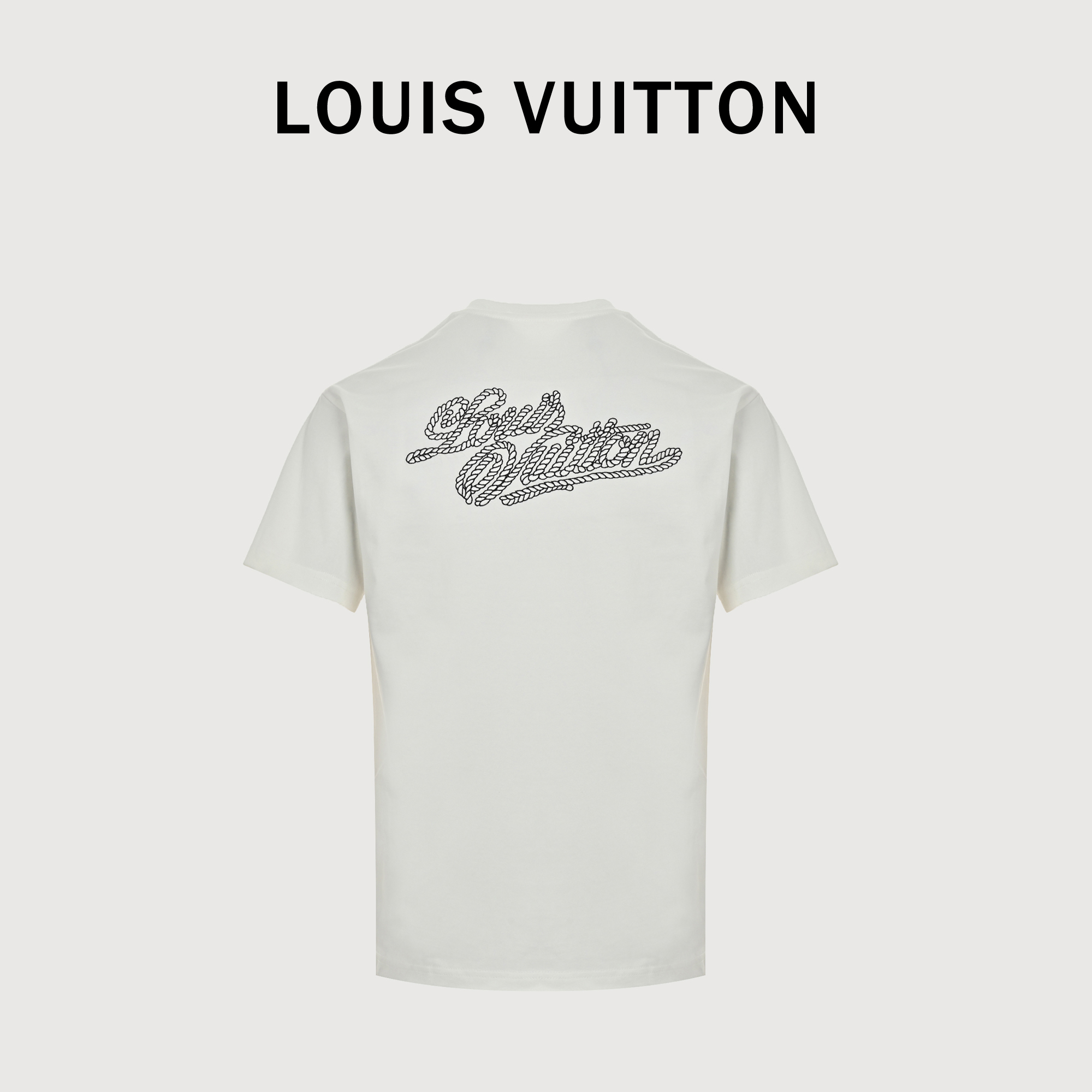 Louis Vuitton/路易威登 25ss 麻绳绳结刺绣短袖