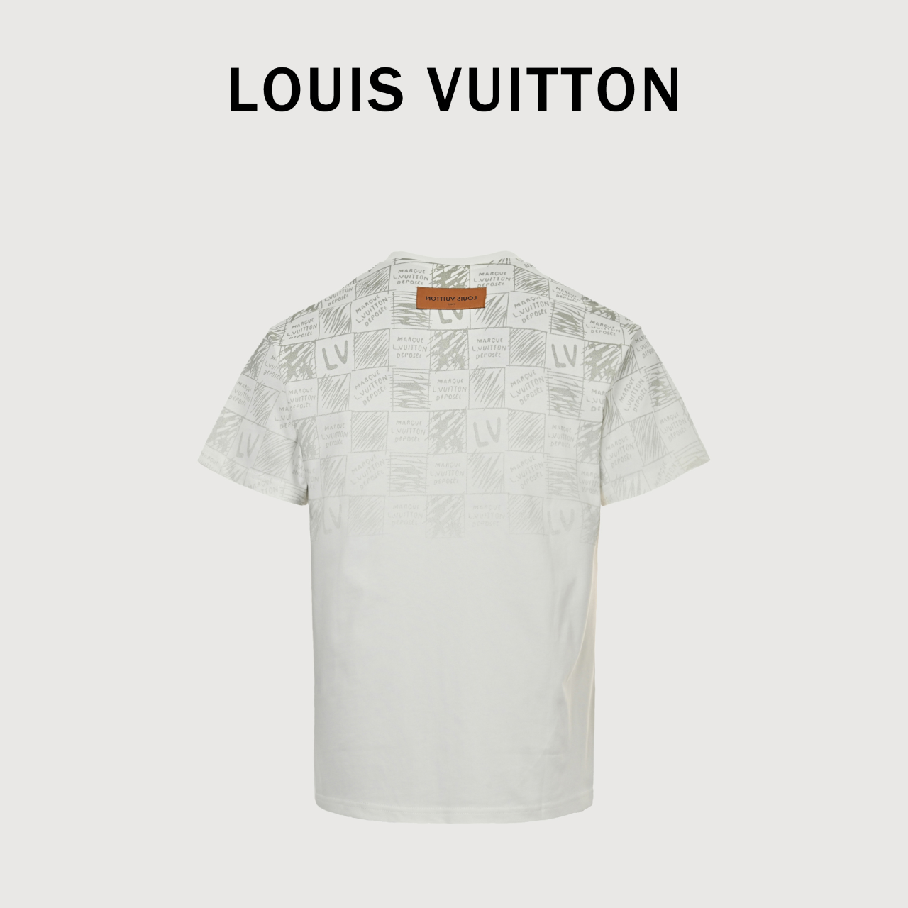 Louis Vuitton/路易威登 LV 棋盘格Logo 短袖T恤